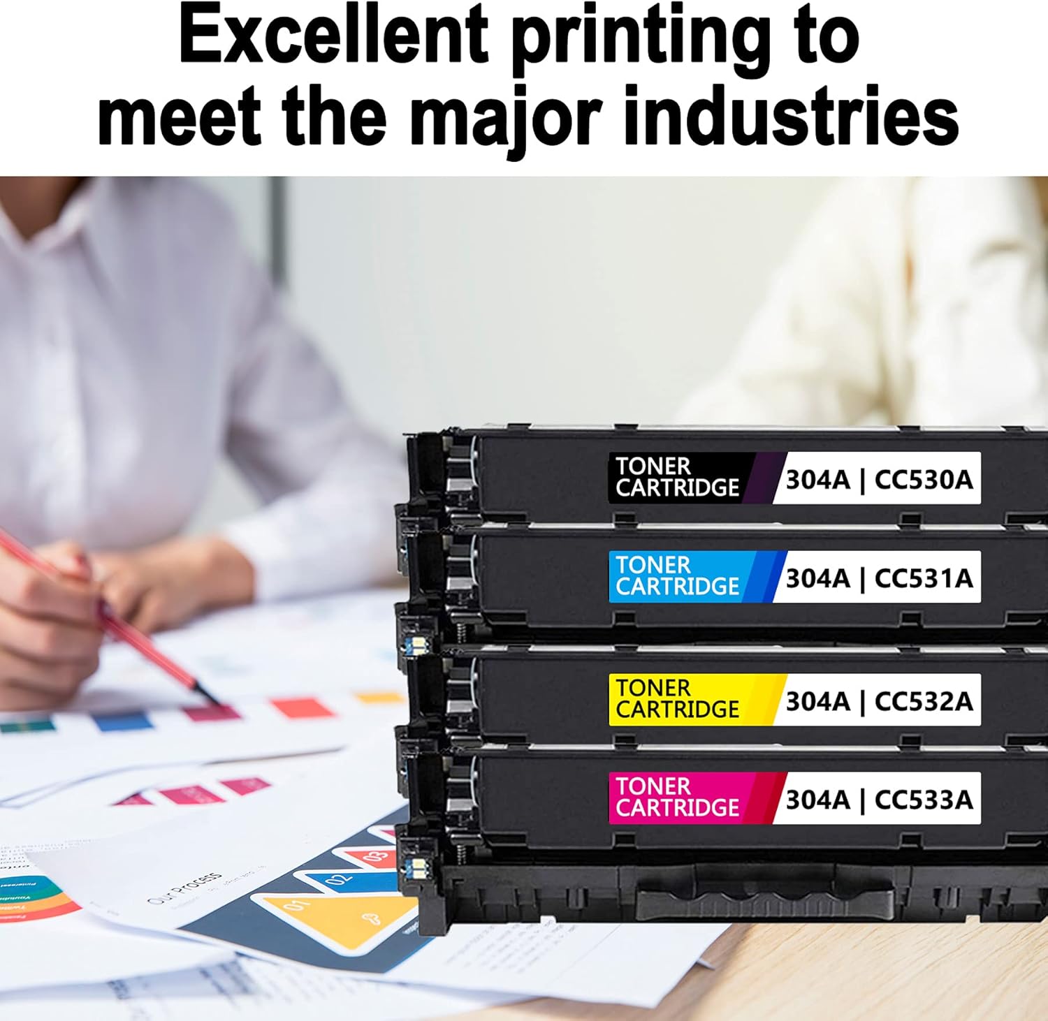 Remanufactured Toner Cartridge 6 Pack 3BK+1C+1M+1Y T219030