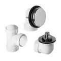 Brushed Nickel PVC Plumber&s Half Kit with Deluxe Lift & Turn Trim M8898