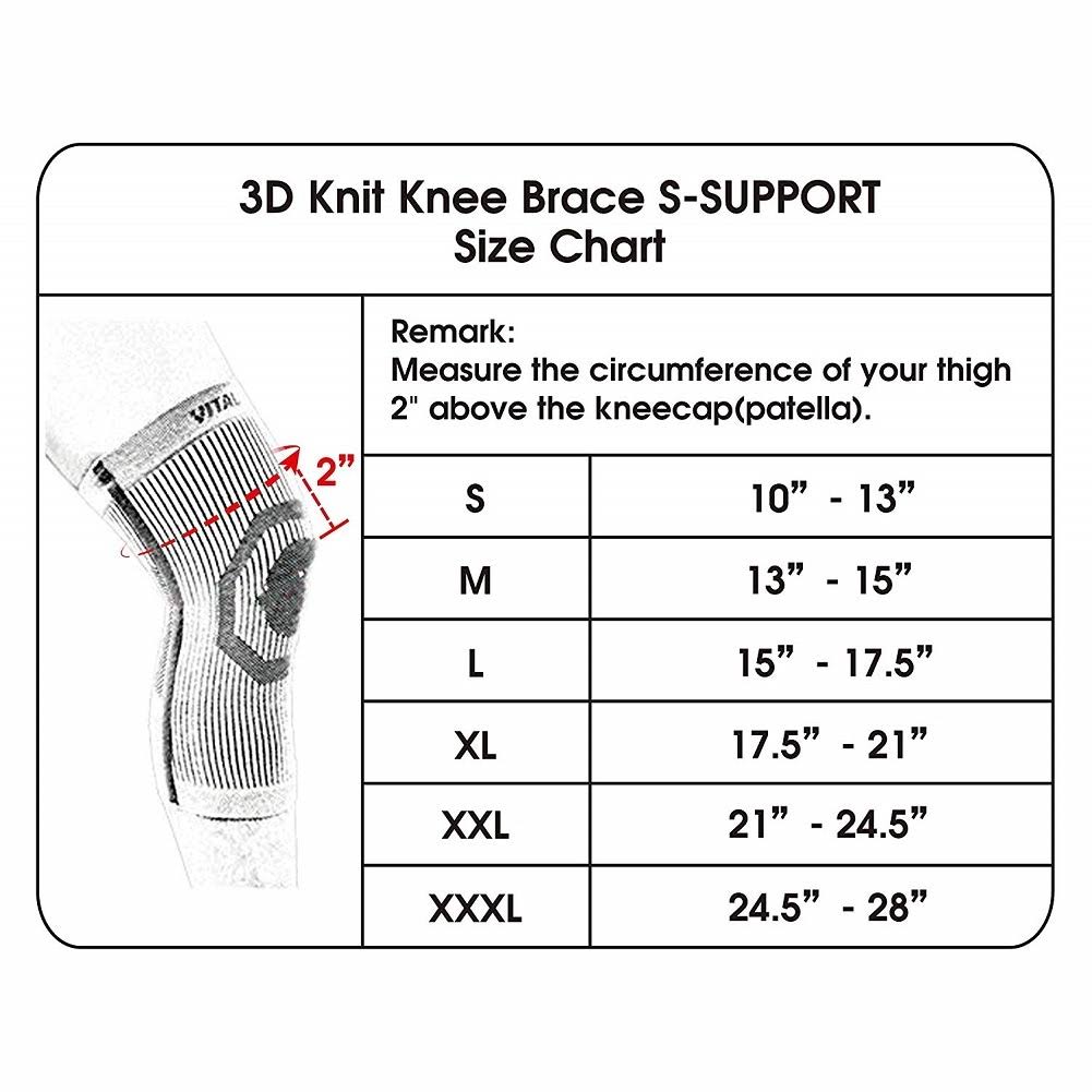 Compression Recovery Knee Sleeve Medium Light Grey Y298