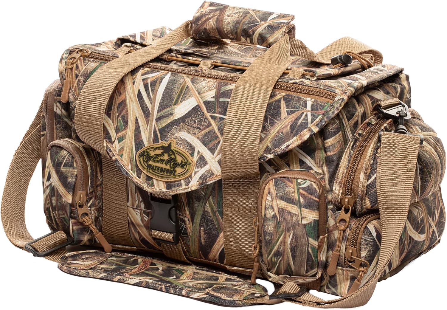 Duck Hunting Blind Bag with Sunglasses Case, Drink Holder, Ammo Compartment R97275