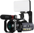4K Camcorder with Directional Microphone and 64GB SD Card O89512