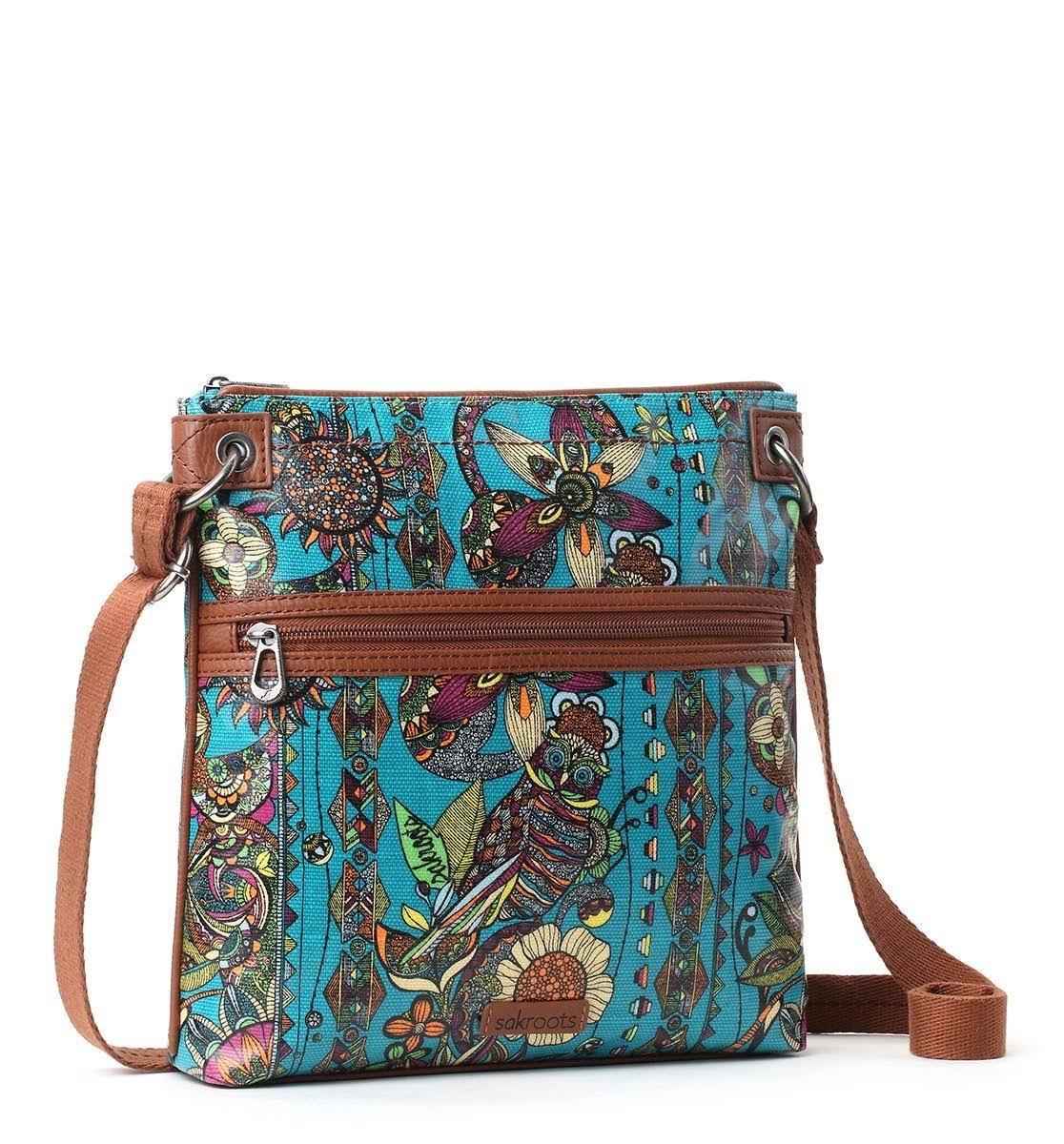 Charcoal Canvas Flat Crossbody Bag M782996
