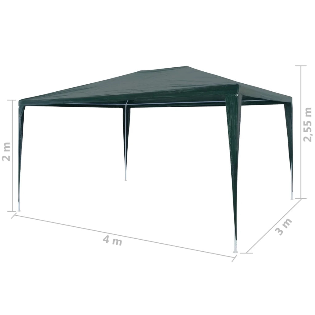 Party Tent PE Green 9'10"x13'1" H741014