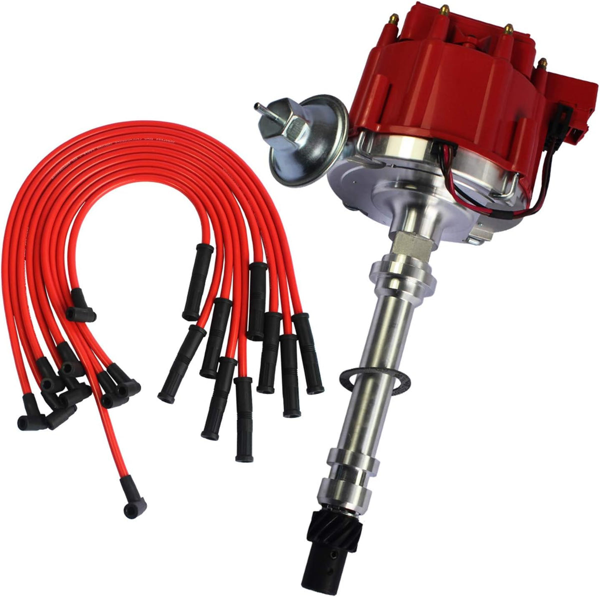 HEI Distributor With Spark Plug Wires Ignition Combo Kit Pack of 2 K575916