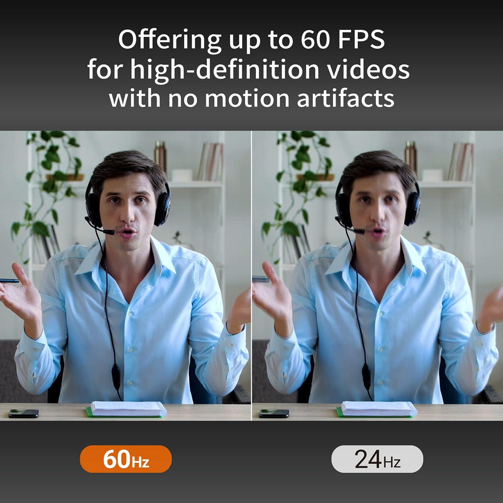 4K Wide Angle Webcam with Microphone and Privacy Cover E54775