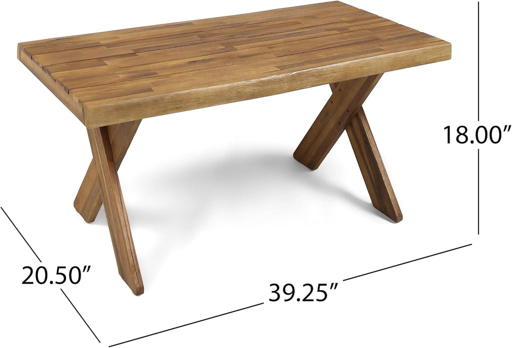 Acacia Wood Coffee Table V557