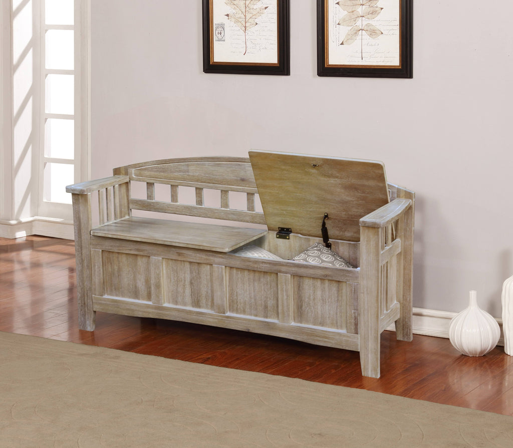 Natural Storage Bench V8604
