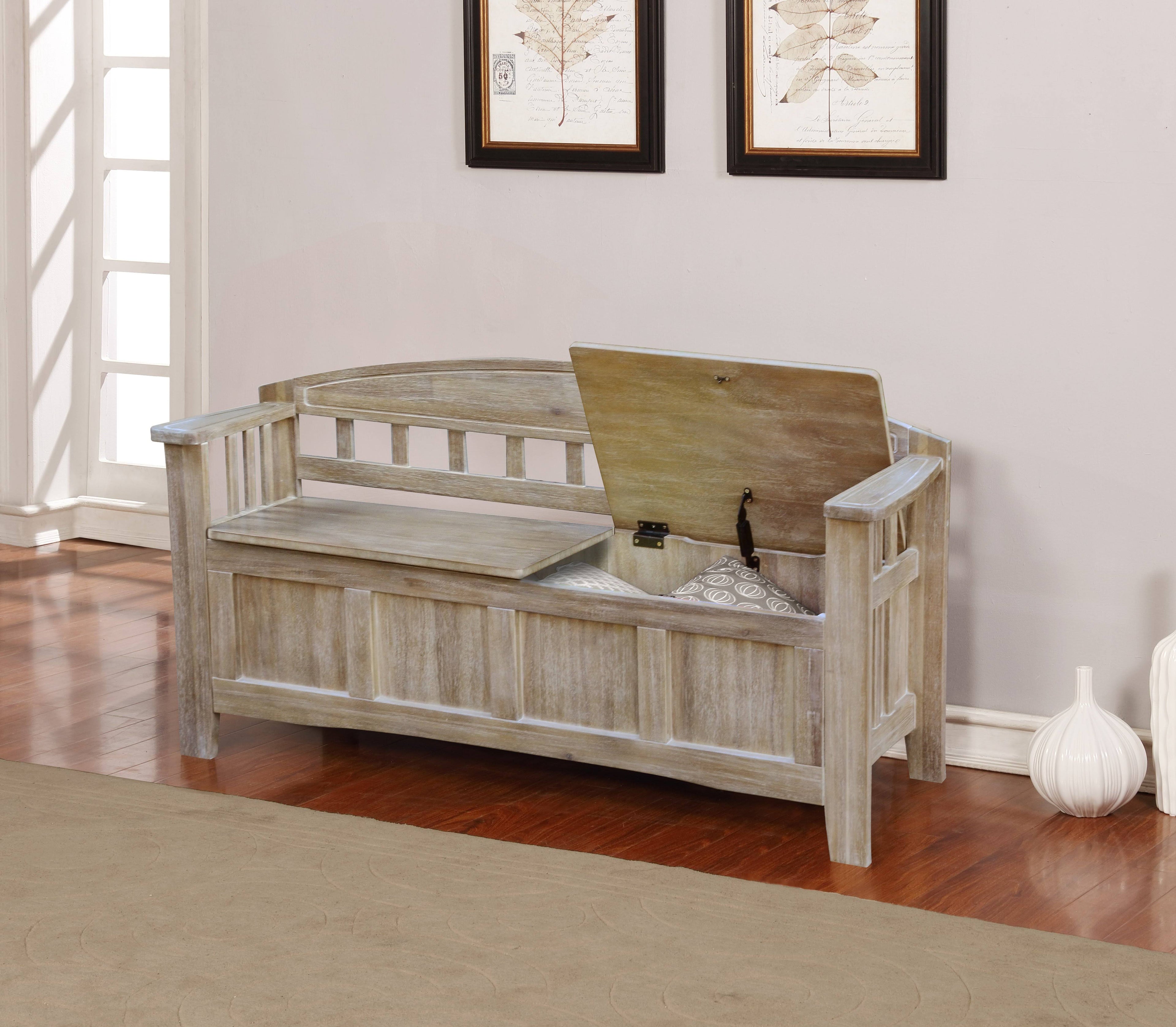 Natural Storage Bench V8604