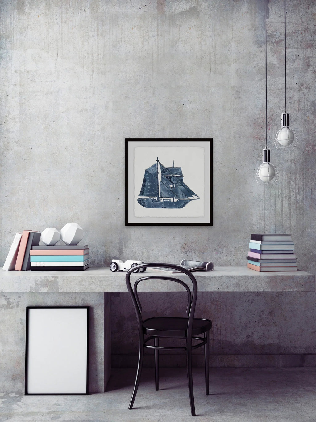 12" x 12" Framed Giclee Painting E7718
