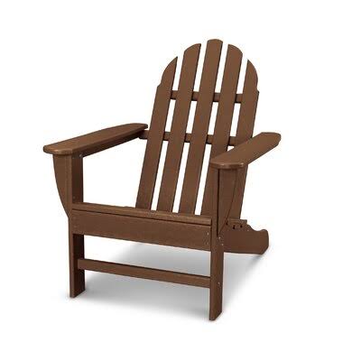 Teak Plastic Adirondack Chair A9037