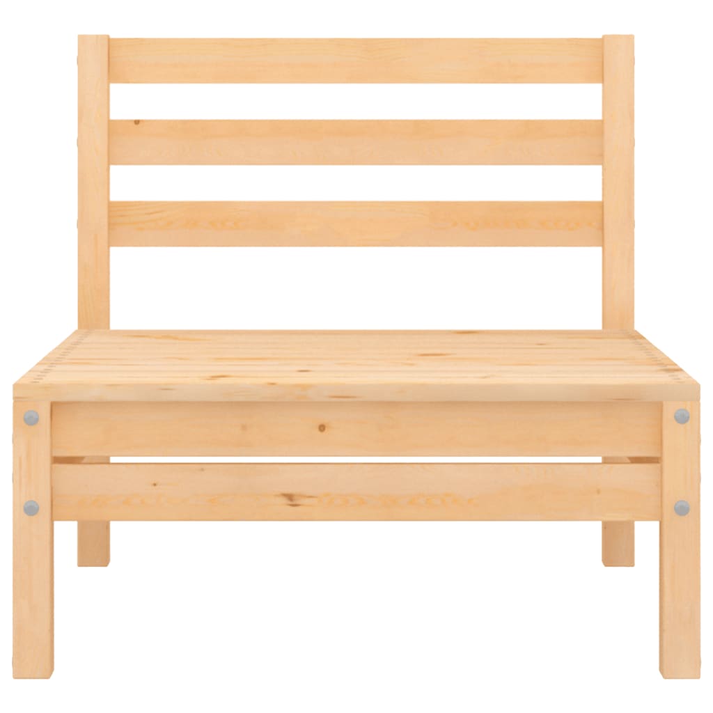 Solid Wood Pine Patio Sofas 2 pcs D565