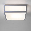 White Polished Chrome Square Bath Wall / Flushmount Light D1534