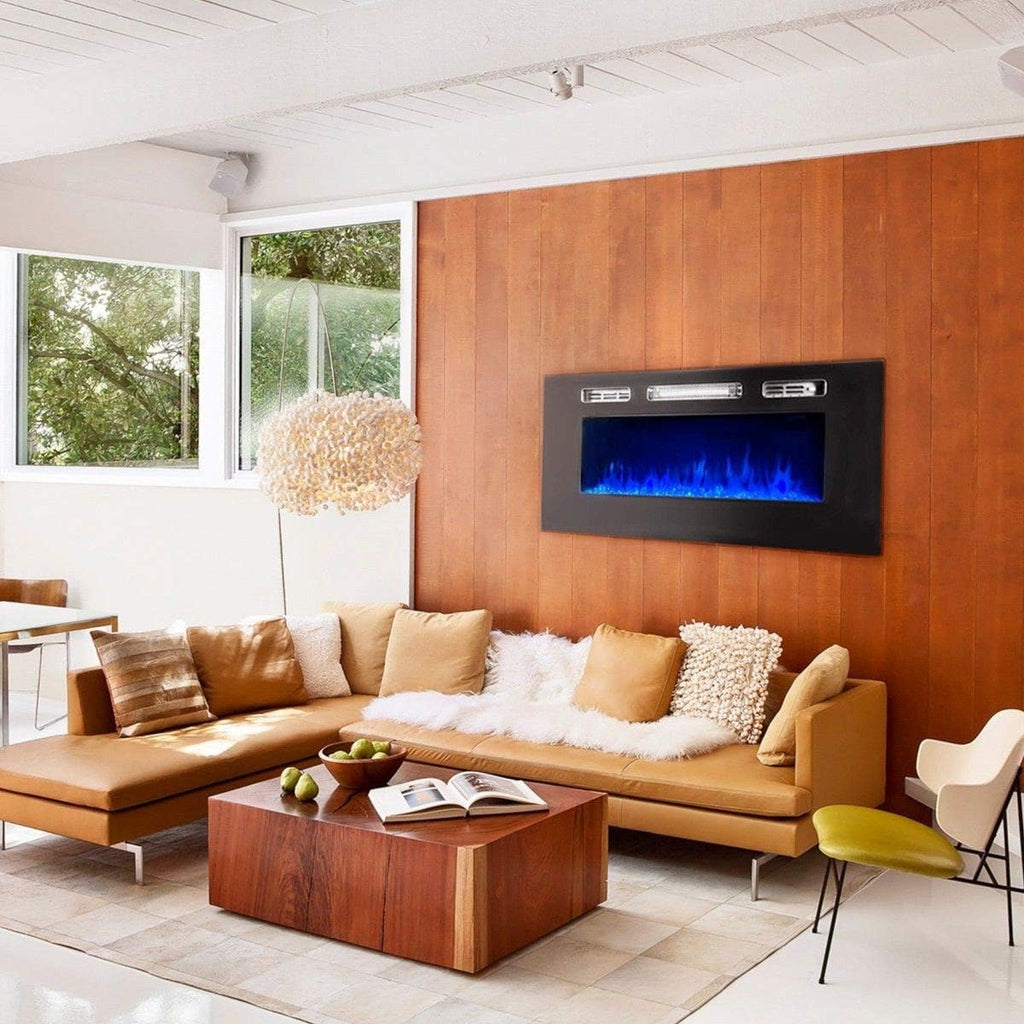 1500W Recessed Electric Fireplace Heater with Remote Control P434810