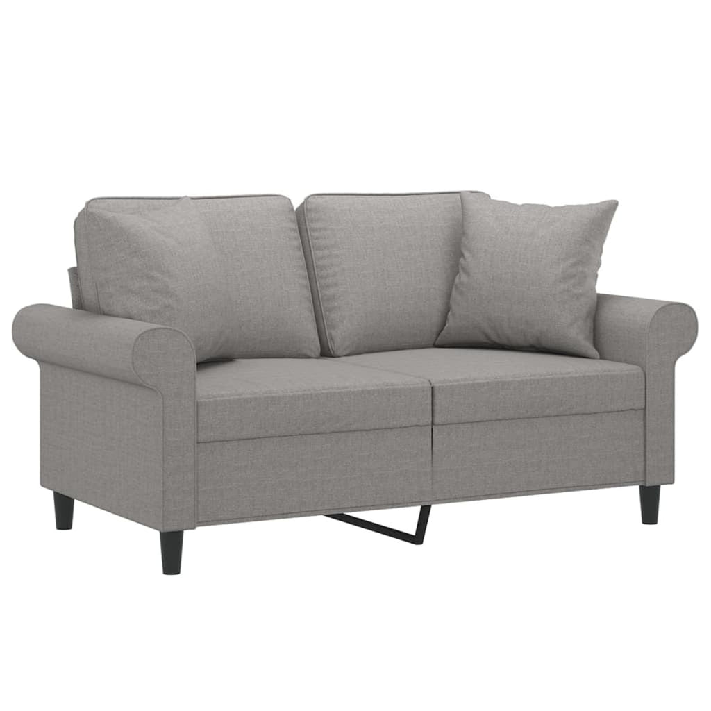 Gray 47.2" Fabric 2-Seater Sofa Q36477
