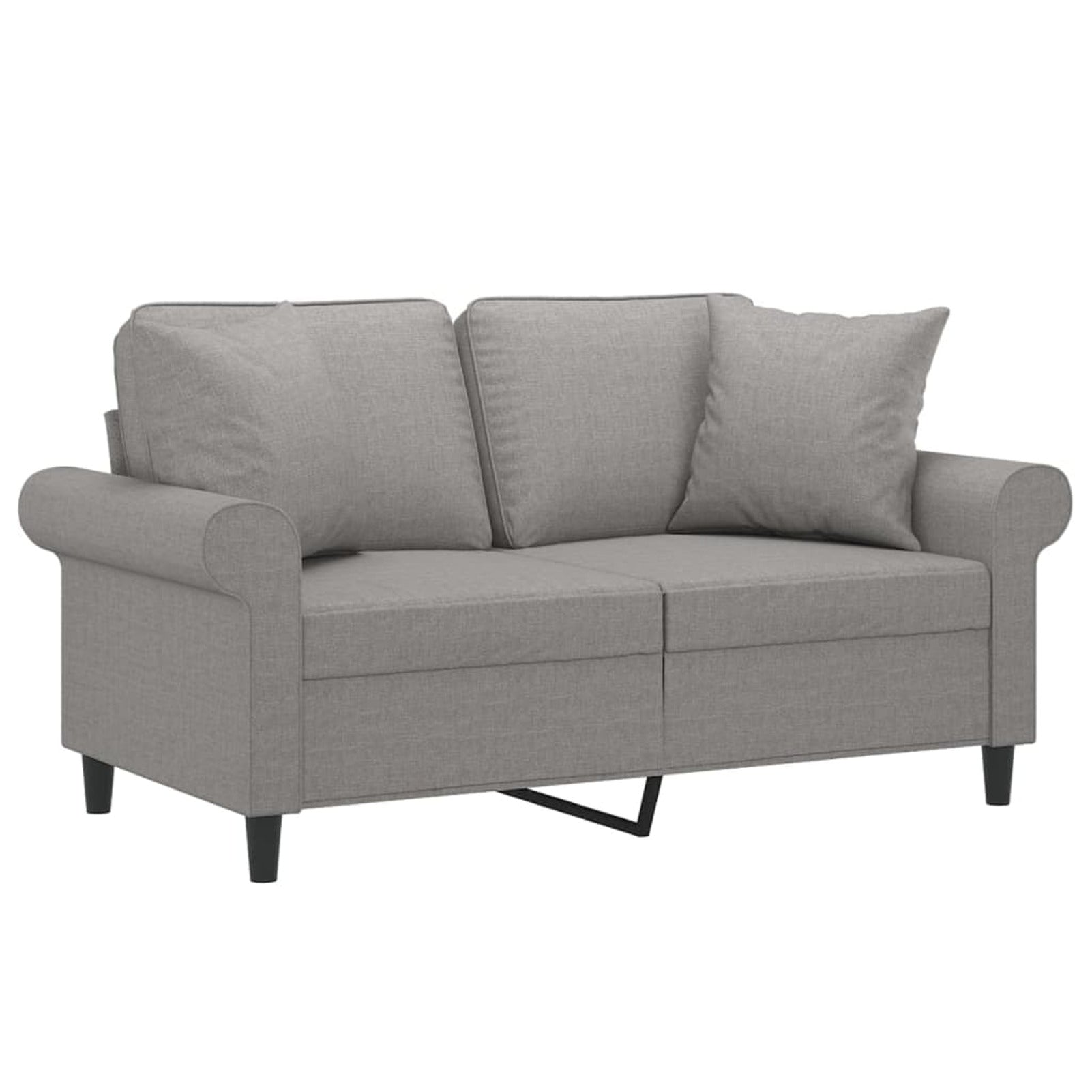 Gray 47.2" Fabric 2-Seater Sofa Q36477