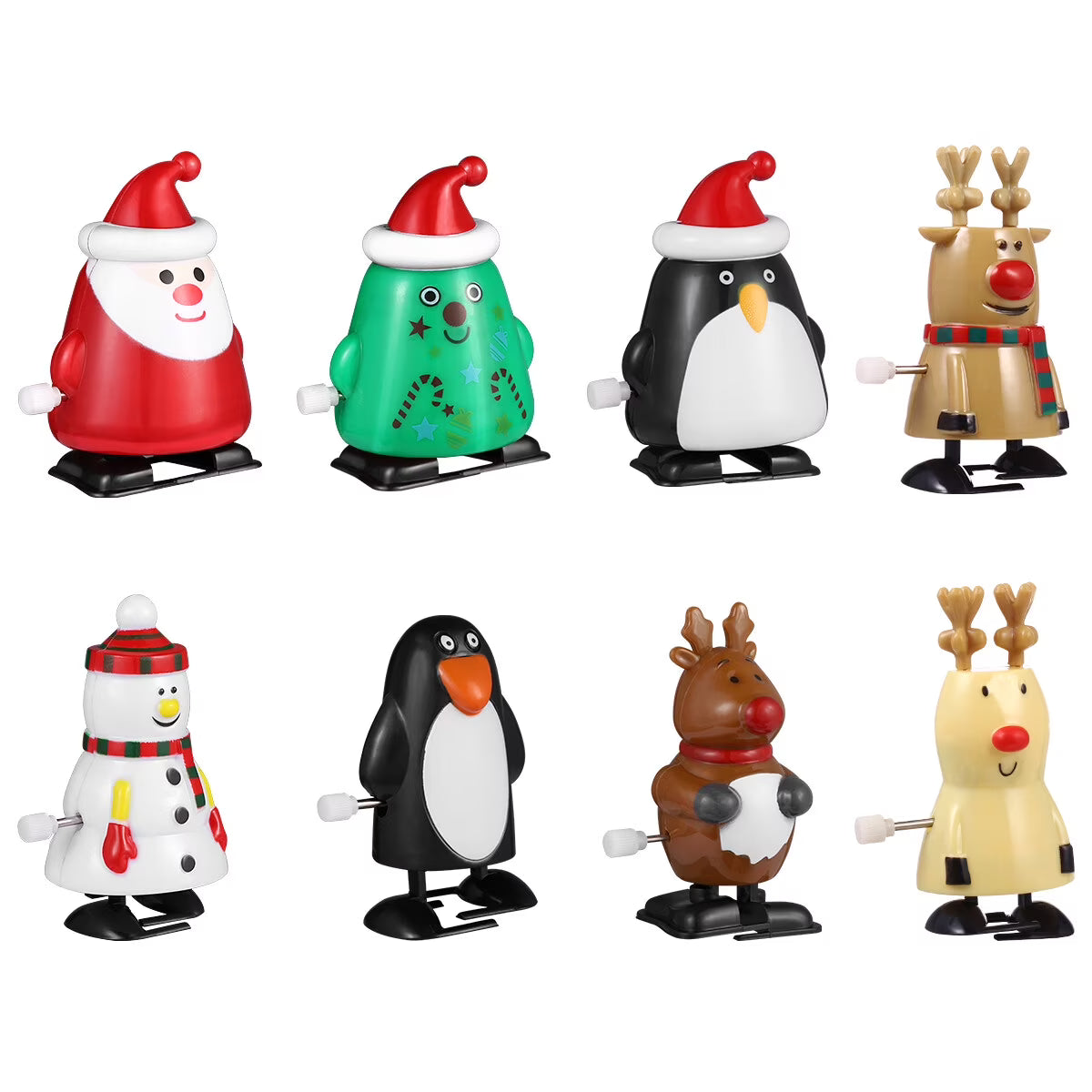 8pcs Christmas Wind Up Toys J686