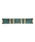 Vintage Suitcase Wall Shelf in Distressed Aqua Finish with Cream Accent, 36 inch S938382
