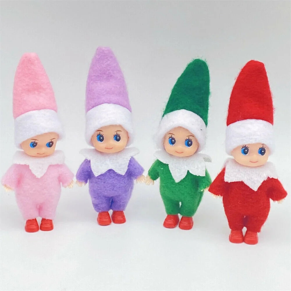 Naughty Elf Felt Doll 4 PCS Toddler Elf Kids Toys Q5915