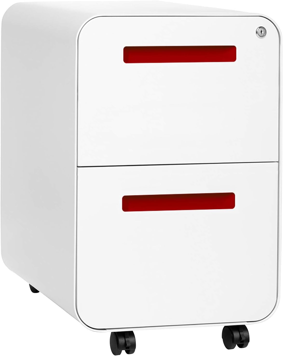 Black 2-Drawer Mobile File Cabinet A254079
