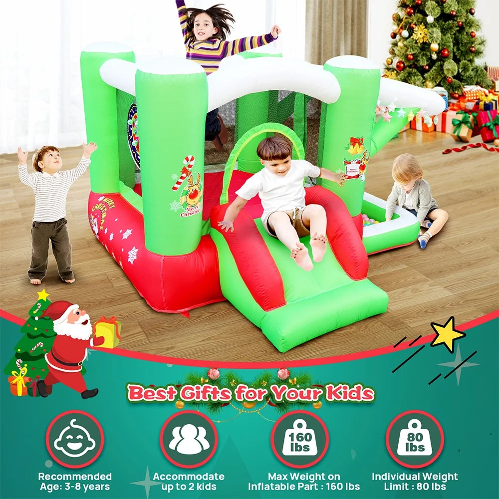 Inflatable Bounce House with Slide and Air Blower B562581