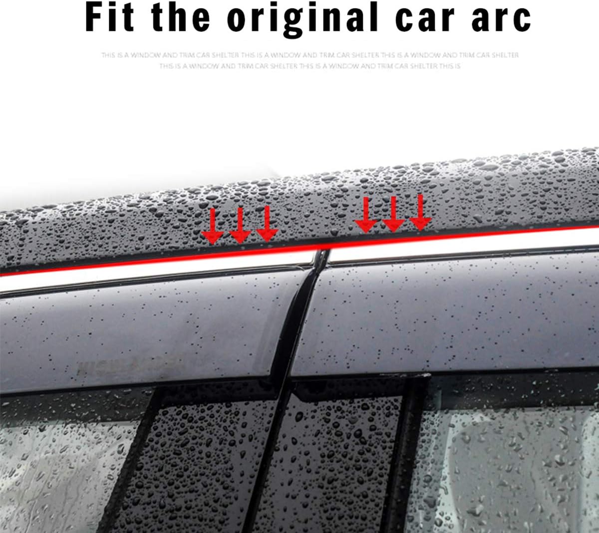 Smoke Side Window Deflectors for Audi Q7 Z395