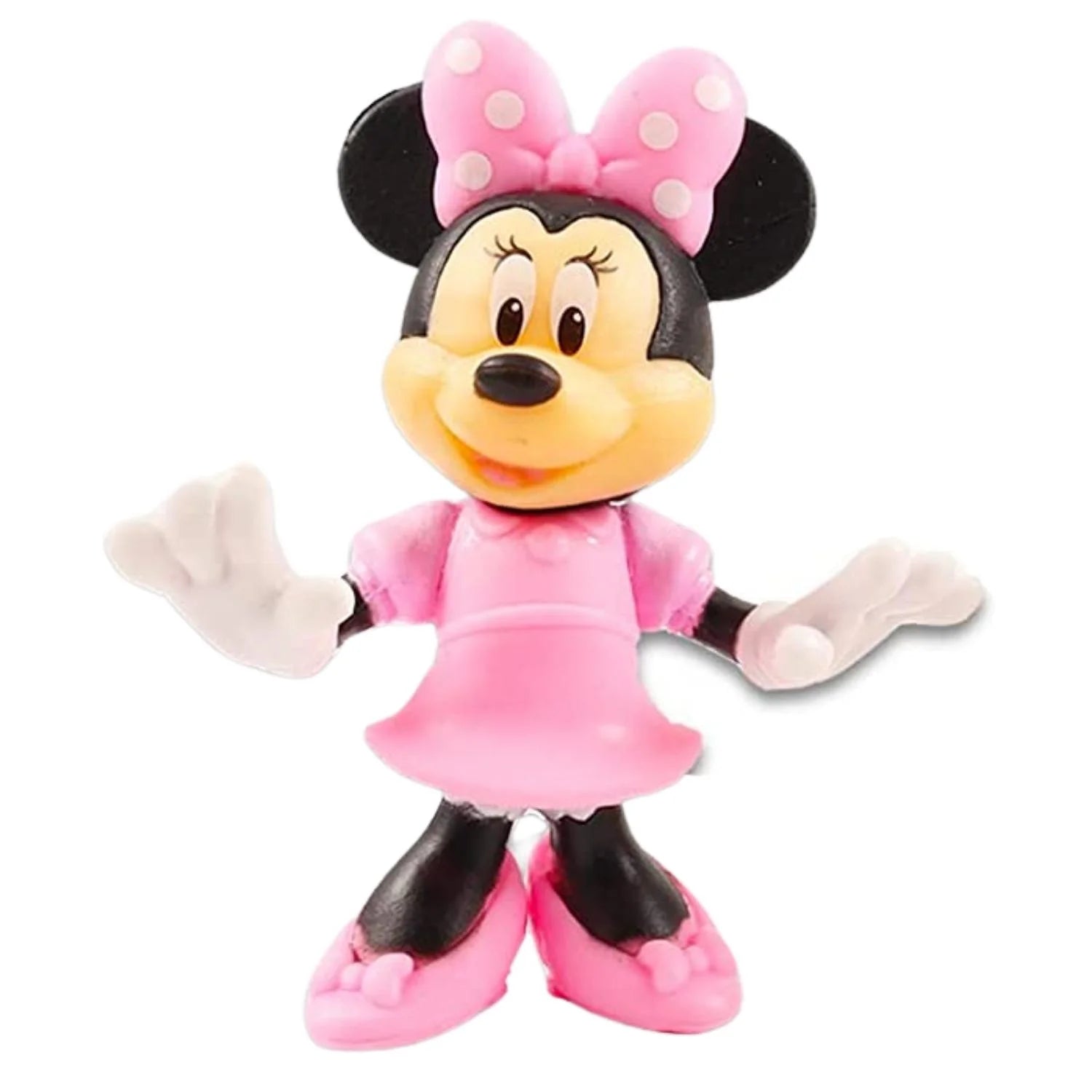 Mickey Mini Collectibles Action Figures Toys 1 pc (Minnie Pink) with Storage Carrier G2989