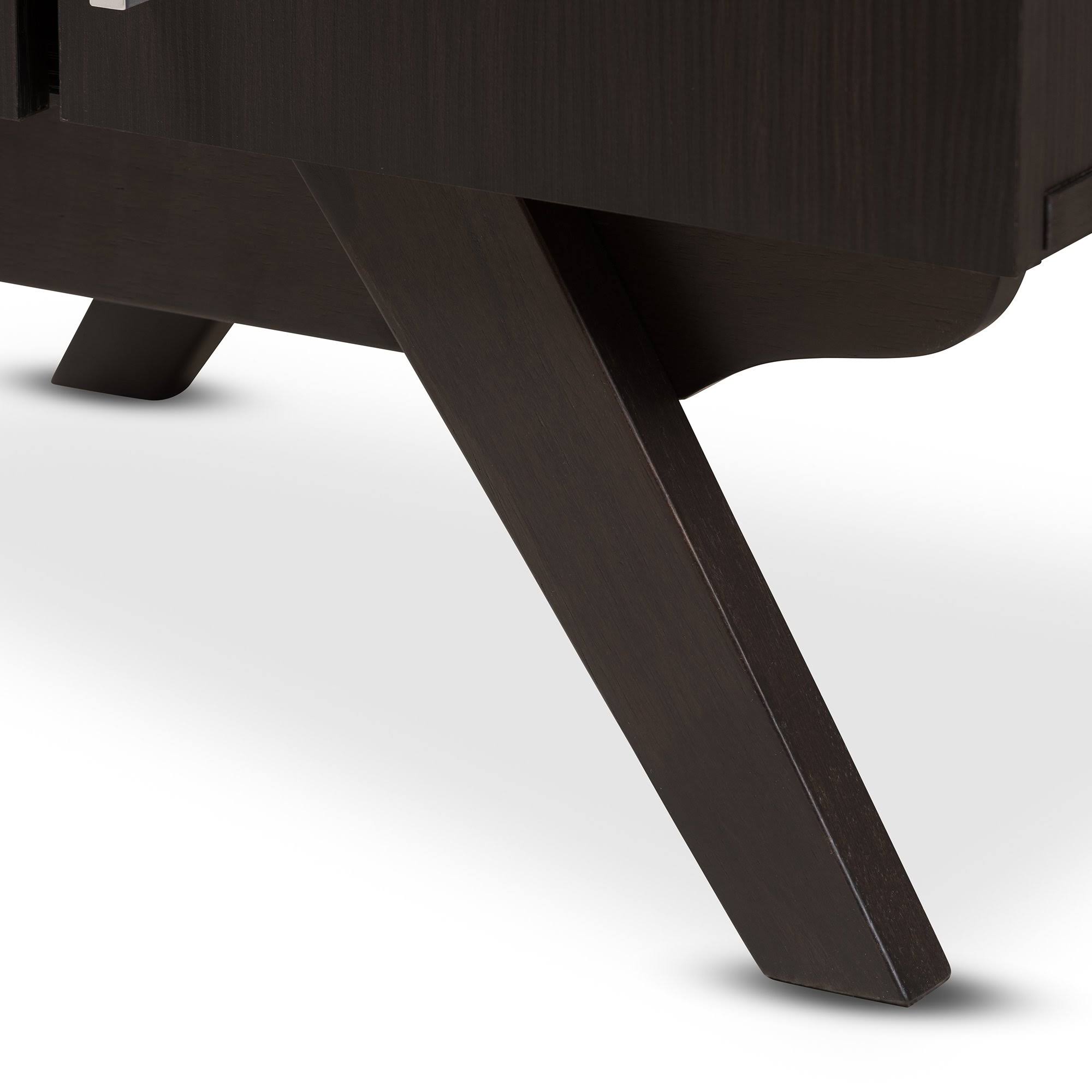 Espresso Brown Finished Wood Bookcase D709