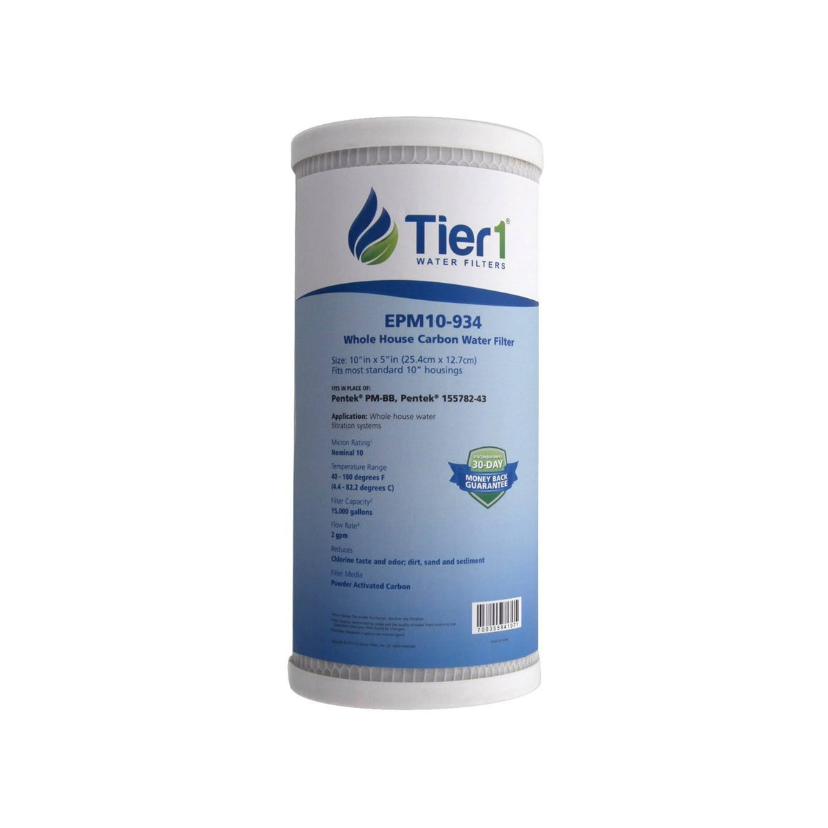 6 Pack 10 Micron Carbon Block Water Filter J350557