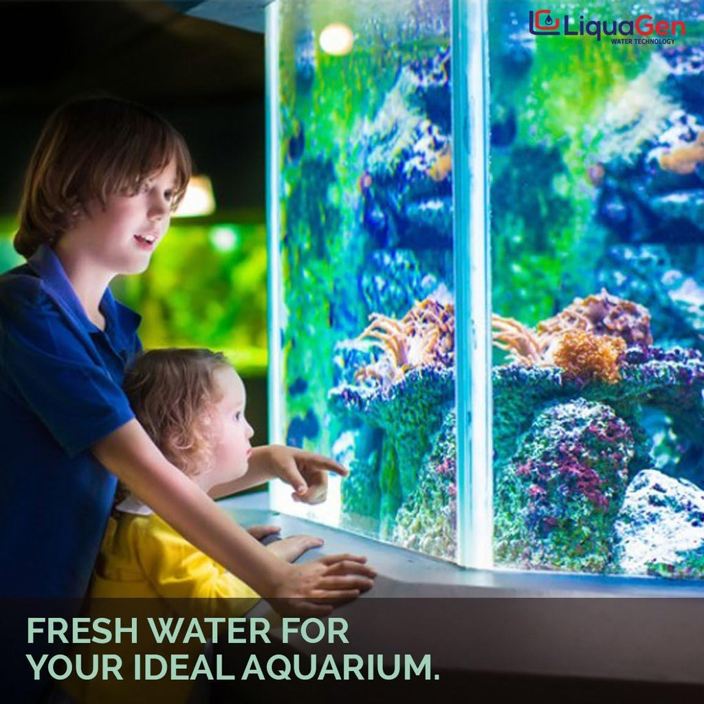 Aquarium Reef Reverse Osmosis Deionization Water Filter System with TDS Meter, Pressure Gauge and Electrical High Flow Booster Pump K379780