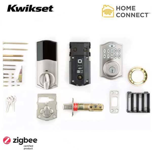 Satin Nickel Zigbee Deadbolt V77512