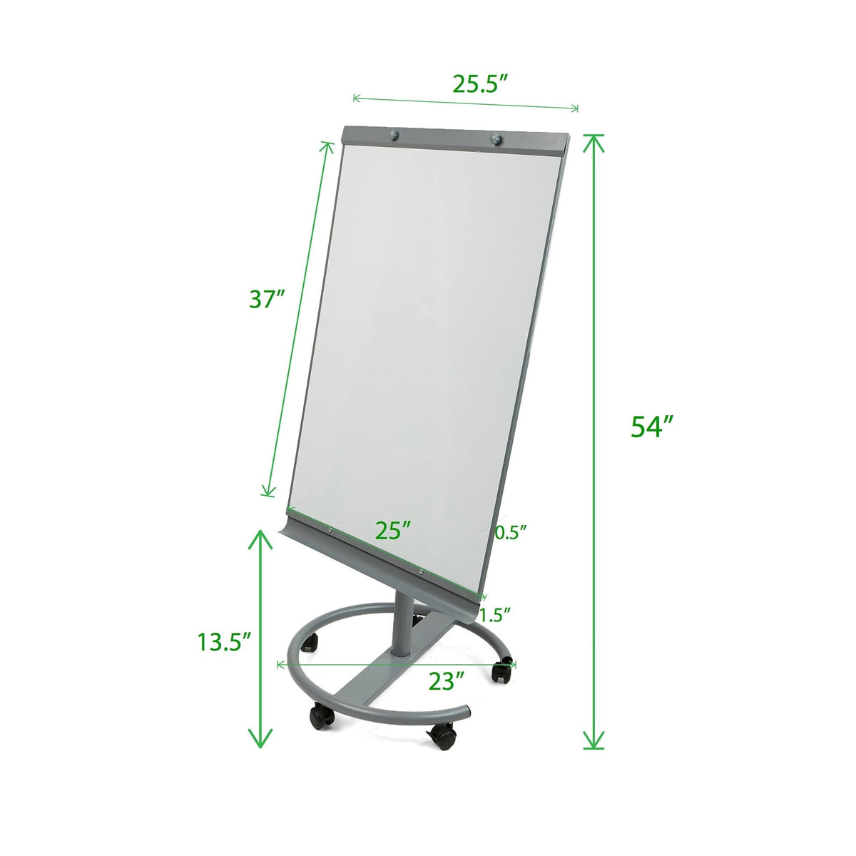 Portable Magnetic Dry Erase Easel, White D317536