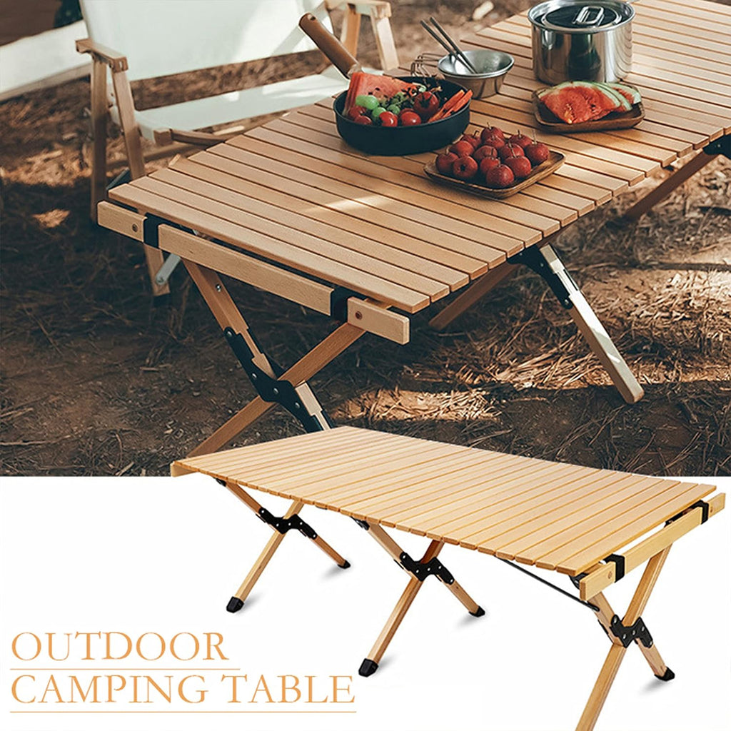 Portable Folding Wooden Picnic Table with Carry Bag A6342