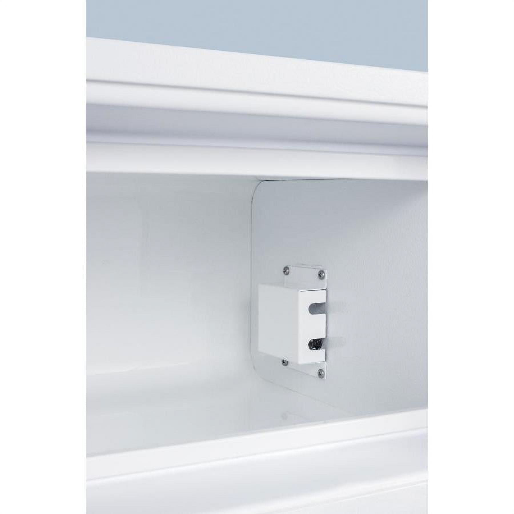Compact 2 Door Refrigerator-Freezer with Combination Lock & Thermometer T312