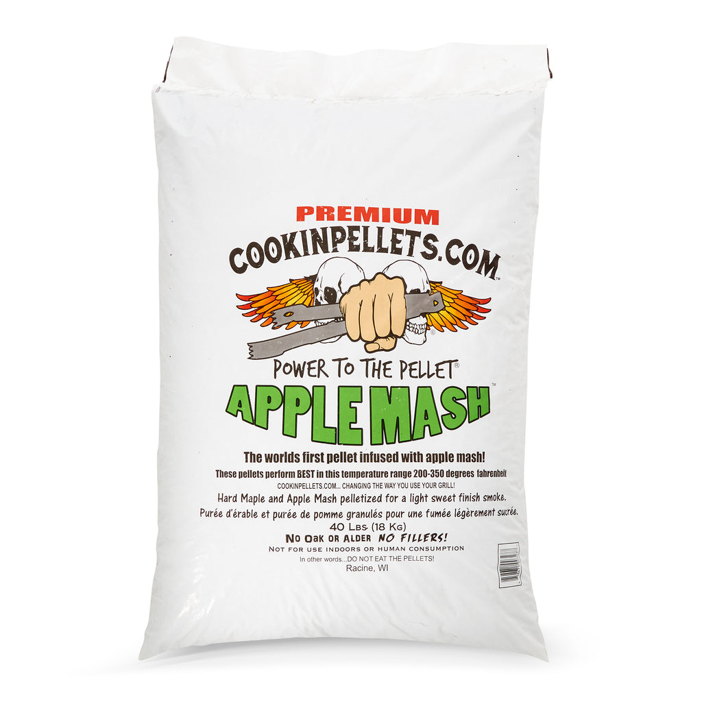 40-Pound Apple Mash Hard Maple Smoker Wood Pellets J7646