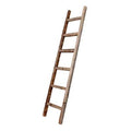 Gray Wood Ladder Bookcase U7854