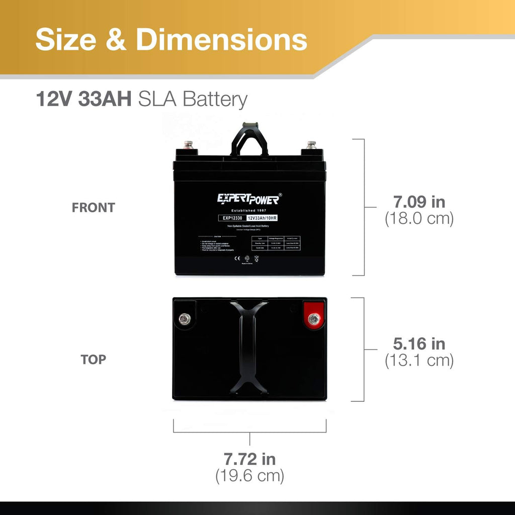 12v 33ah Rechargeable Deep Cycle Battery Pack of 2 N78483
