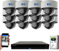 16 Channel 4K NVR Security Camera System with 12 Dome Camera Q2236