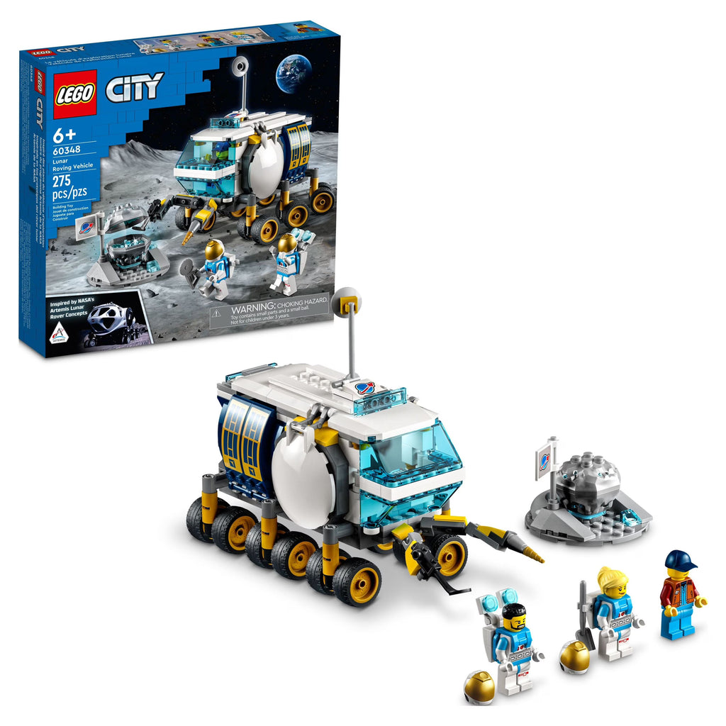 Lunar Roving Vehicle Toy Set with 3 Astronaut Minifigures X6024