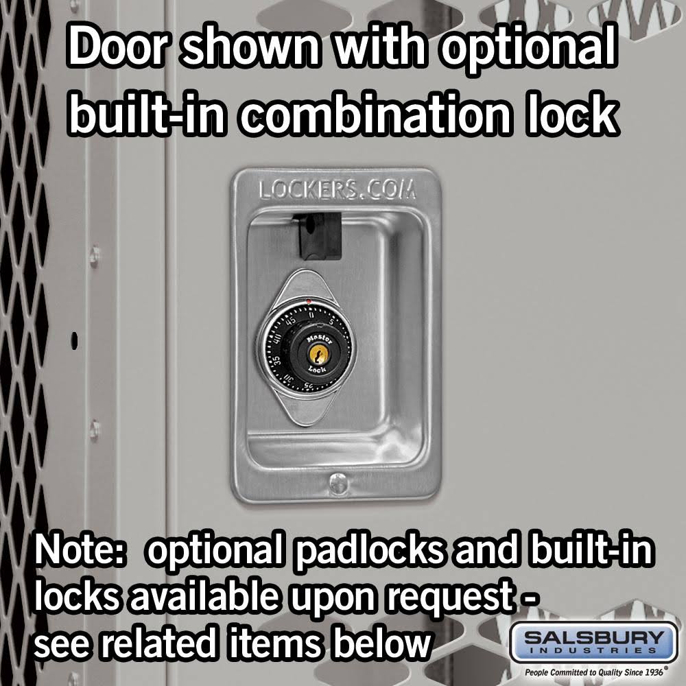 12x22 Wide Double Tier Vented Metal Locker Y9723