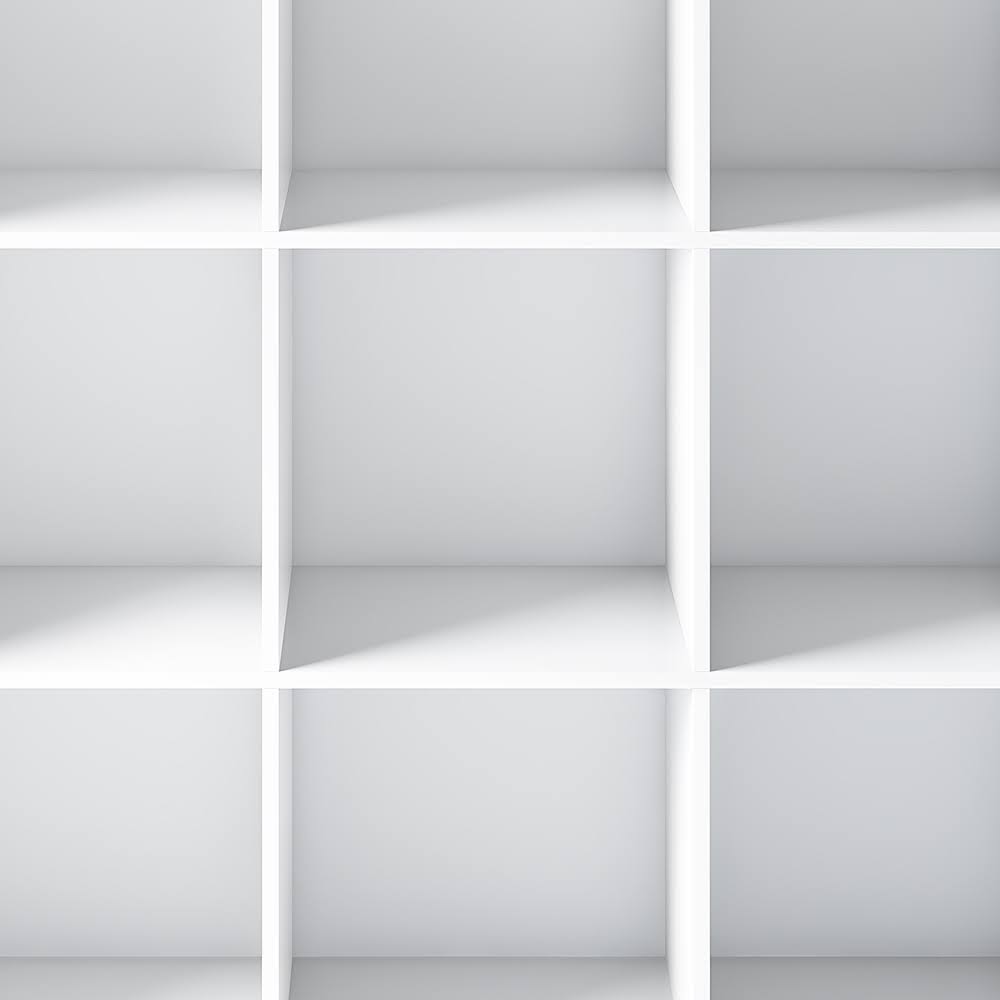 White 9 Cube Bookcase and Storage Unit E106221