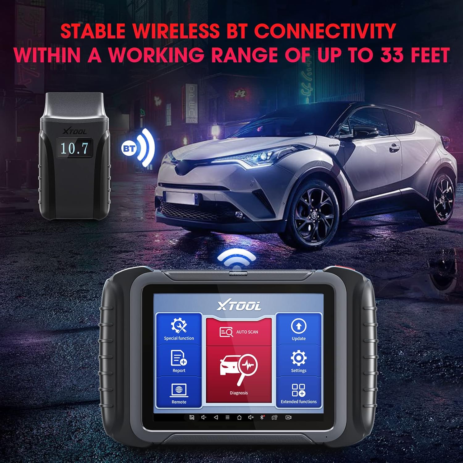 Wireless Automotive Scan Tool with ECU Coding, Full System Diagnostics F2659