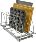 Chrome Slide Out Cutting Board and Tray Organizer, 10 inch wide x 21 inch deep, Pack of 2 N81653