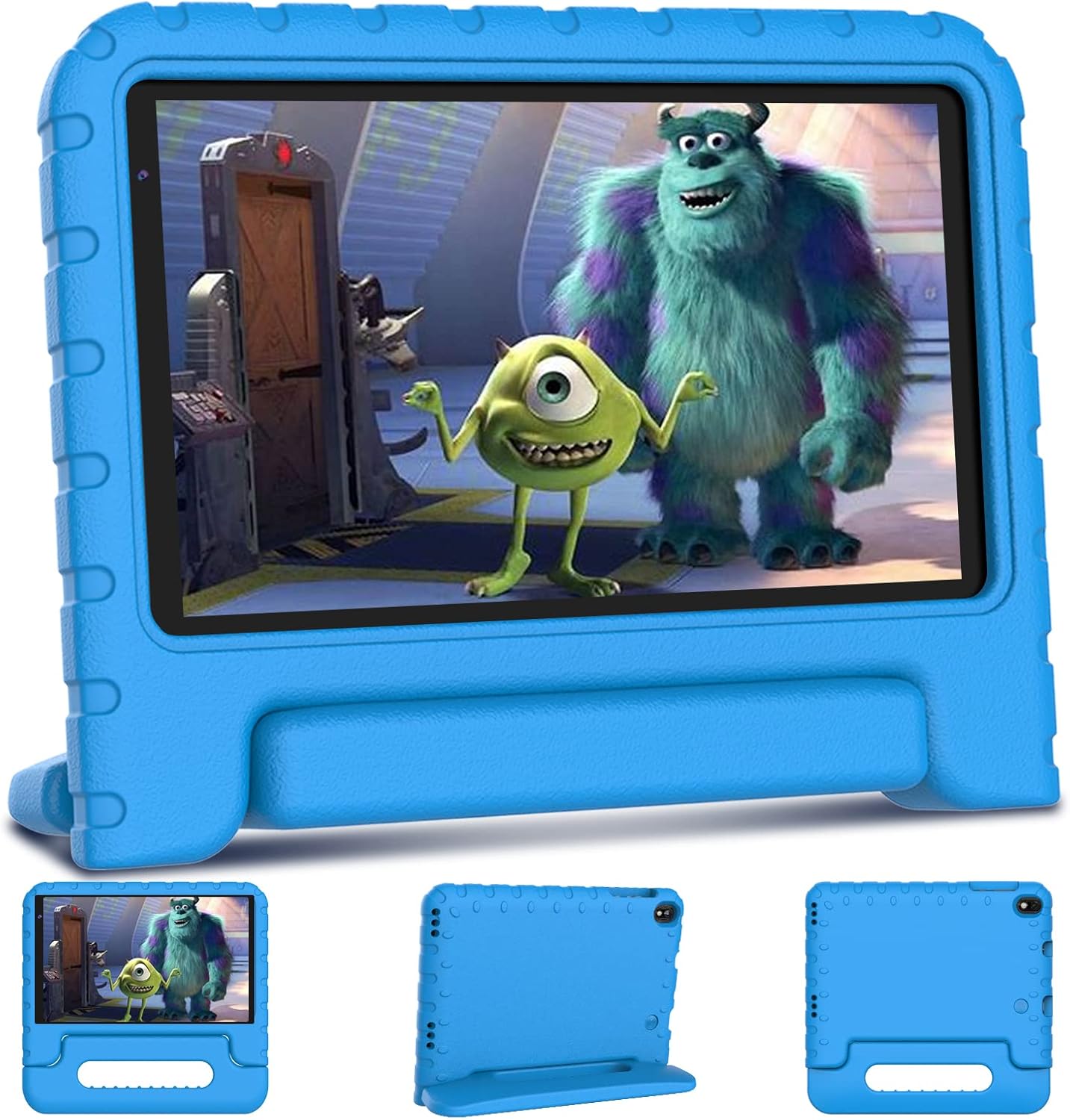 Kids Tablet 8'' Android 11 HD Toddler Tablets, 32GB ROM 128GB Extended Memory, Quad-Core, Bluetooth, WiFi, Kid-Proof Case Blue F63229