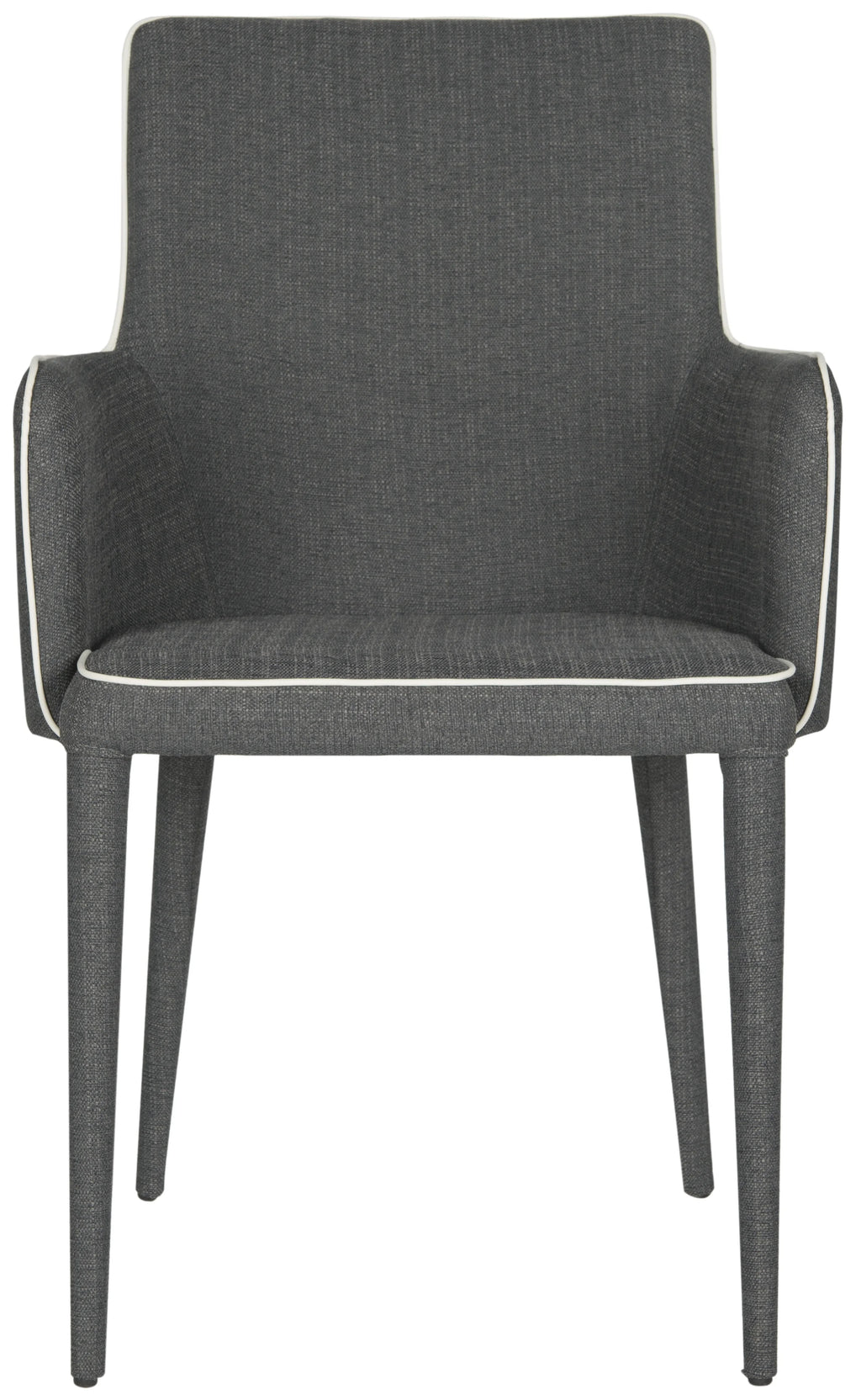 Grey/White Upholstered Arm Chair M158