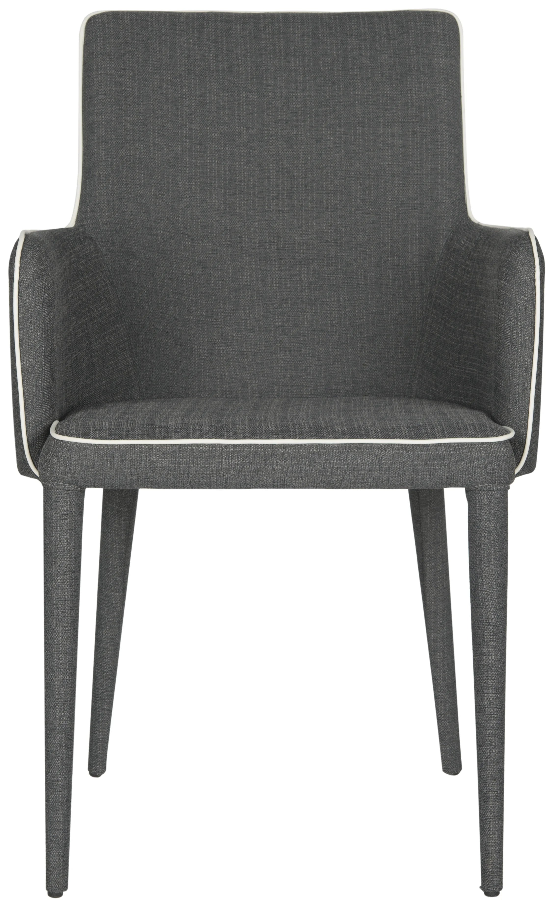 Grey/White Upholstered Arm Chair M158