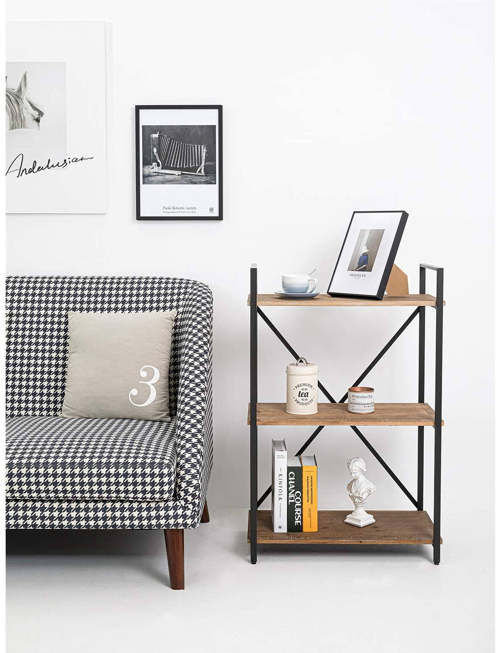 Three Shelf Bookcase Storage Rack K50457