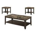 Marble Look Top Table Set 3pcs A639158