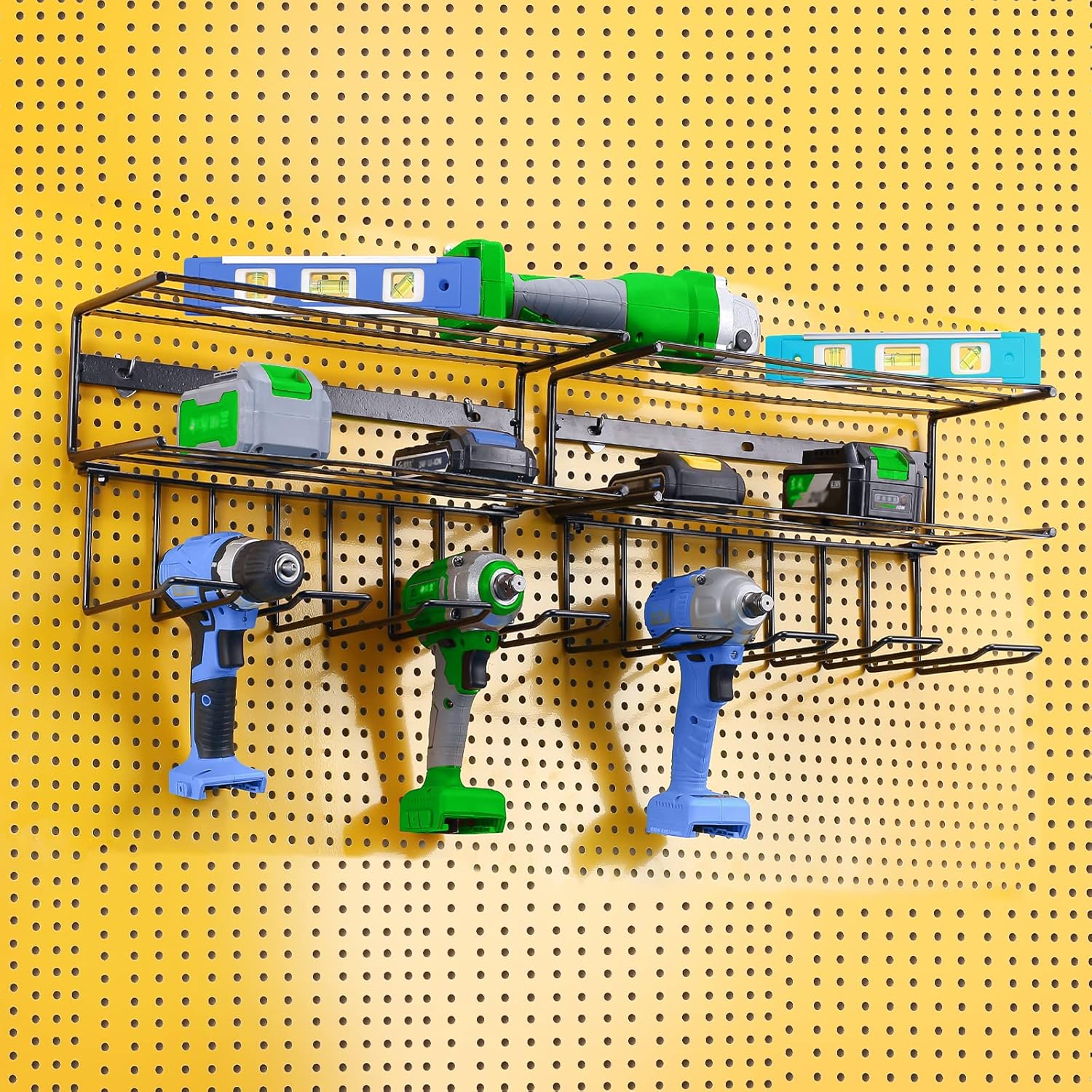 Tool Storage Wall Mount with Drill Holder, Pack of 2 F21936
