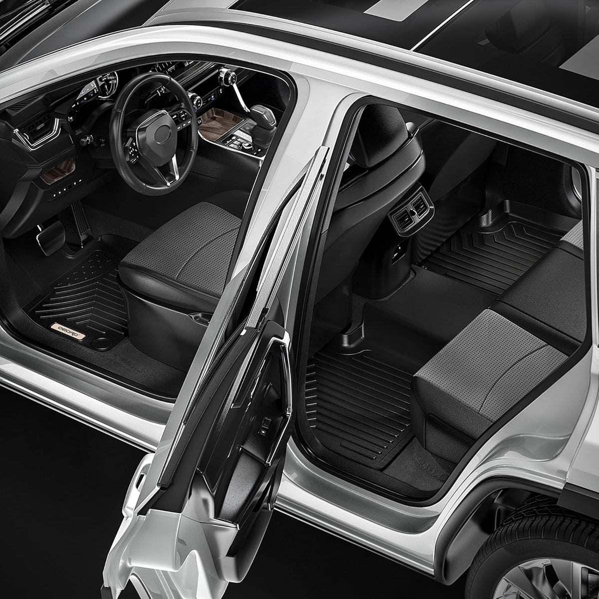 Black TPE All-Weather Floor Liners N27005
