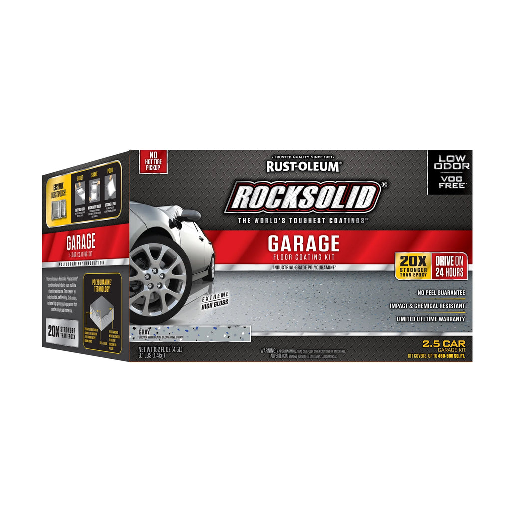 Gray High Gloss 180 oz Garage Floor Coating Kit R655